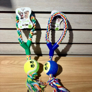 Juguete Cuerda de Algodon con Pelota de Tenis